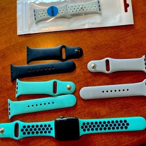 Apple Watch 3G 38 mm and 5 sport bands